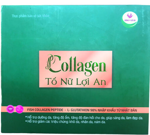 Collagen tố nữ lợi an có tác dụng tăng độ ẩm da