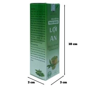 Kích thước bao của sản phẩm Kem Lợi An