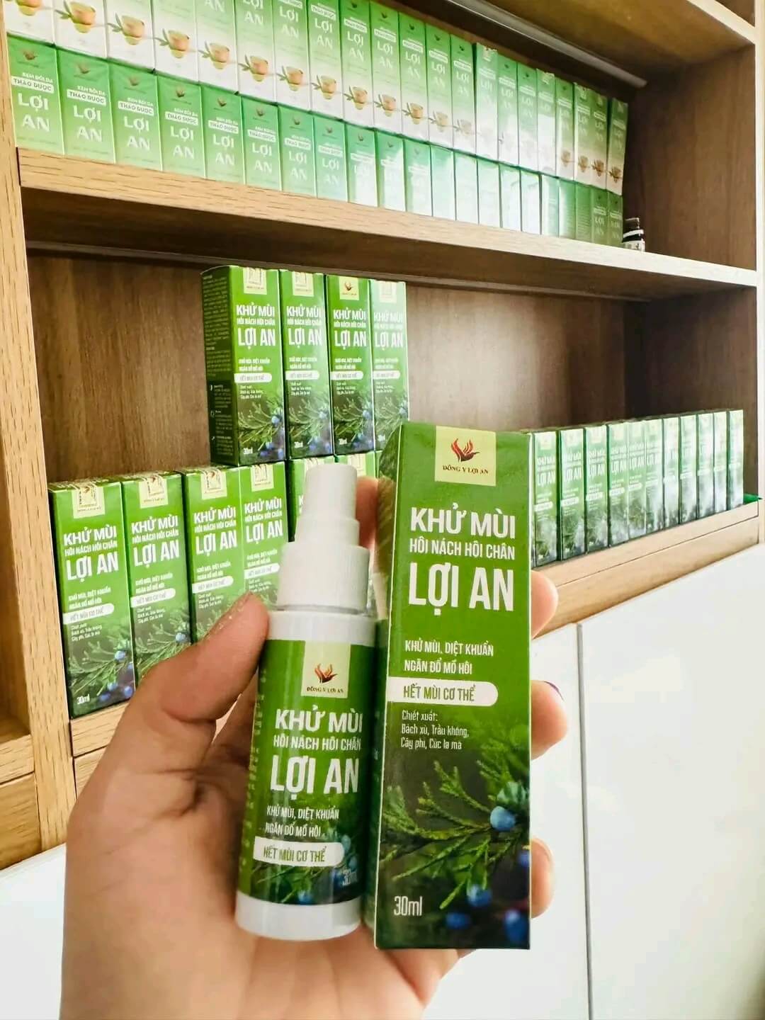 Mẫu Mới khử mùi cơ thể Đông Y Lợi An